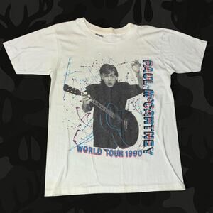 Vintage 1990 Paul Mccartney World Tour Tee Size XL